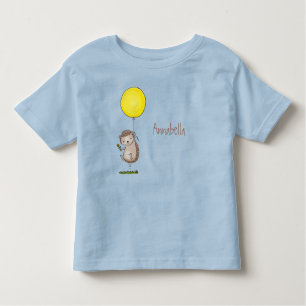 T-shirt Pour Les Tous Petits Joli hérisson et motif de dessin animé de ballon