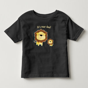 T-shirt Pour Les Tous Petits Joli Lion Et Bébé Lionceau Anniversaire Enfants