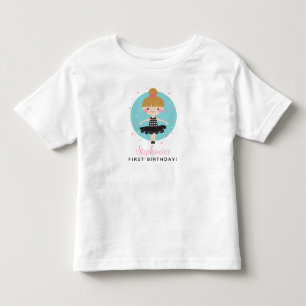 T-shirt Pour Les Tous Petits Jolie ballerine en robe noire pour l'anniversaire