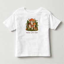 Jolie Cottagecore Famille de Champignons Nature Bo