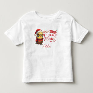 T-shirt Pour Les Tous Petits Jolie Découpe de Noël Chiclet Art Animal