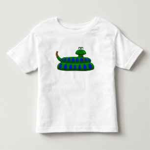 T-shirt Pour Les Tous Petits Jolie serpent de caricature Chemise de garçon