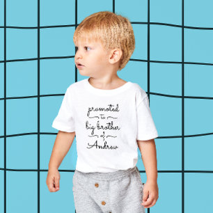 T-shirt Pour Les Tous Petits Jolie typographie minimale grand frère grande sœur