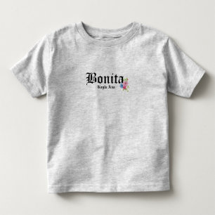 T-shirt Pour Les Tous Petits Jolies Filles Bonita Nom Personnalisé