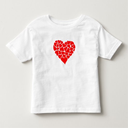 T-shirt Pour Les Tous Petits Jouets Chemise Valentine Coeur (Devant)