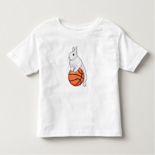 T-shirt Pour Les Tous Petits Joueur de basket-ball Bunny