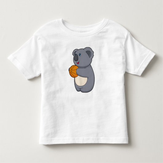 T-shirt Pour Les Tous Petits Joueur de basket-ball de Koala (Devant)