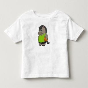 T-shirt Pour Les Tous Petits Joueur de basket-ball équin Basketball