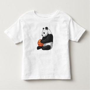 T-shirt Pour Les Tous Petits Joueur de basket-ball Panda