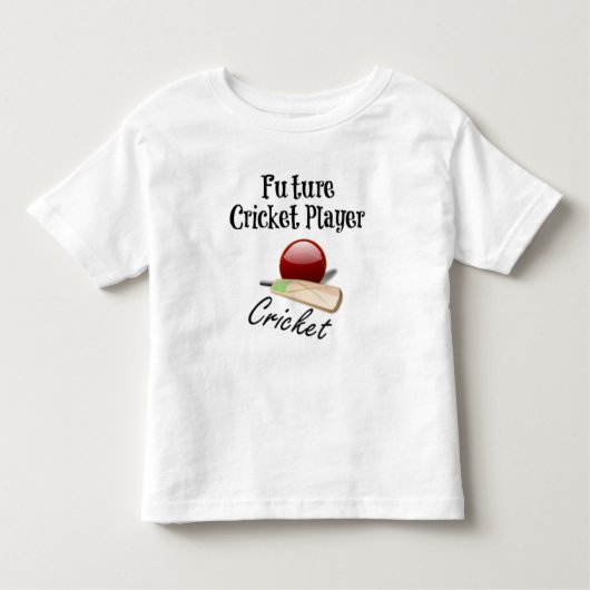 T-shirt Pour Les Tous Petits Joueur futur de cricket (Devant)