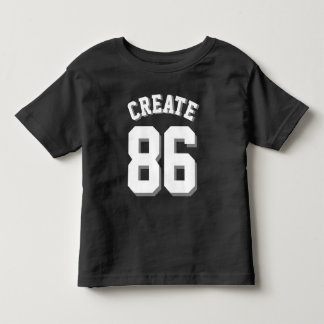 T-shirt Pour Les Tous Petits Joueur noir et blanc | Sports Jersey