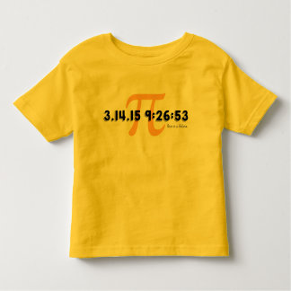 T-shirt Pour Les Tous Petits Jour 2015 de pi : Une fois dans une vie