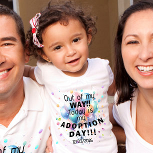 T-shirt Pour Les Tous Petits Jour d'adoption 
