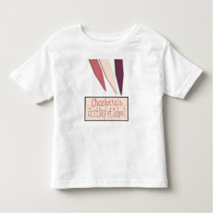 T-shirt Pour Les Tous Petits Jour d'école personnalisable