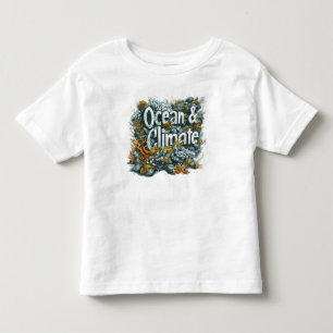 T-shirt Pour Les Tous Petits Journée des océans - Océan et climat Texte avec co