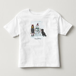 T-shirt Pour Les Tous Petits Joyeuses fêtes