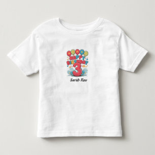 T-shirt Pour Les Tous Petits Joyeux anniversaire 3 cadeau pour