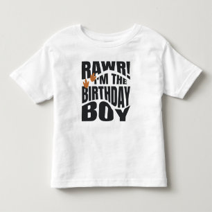 T-shirt Pour Les Tous Petits Joyeux Anniversaire Dinosaur Rawr Mignon 