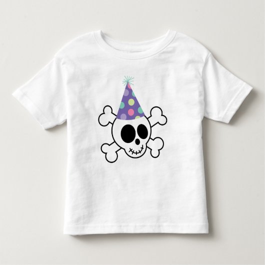 T-shirt Pour Les Tous Petits Joyeux crâne d'anniversaire (Devant)