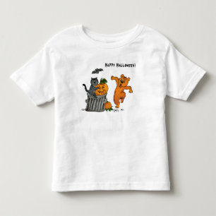 T-shirt Pour Les Tous Petits Joyeux Halloween ! Chien et araignée de chauve-sou