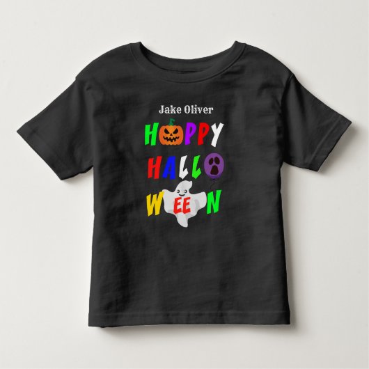 T-shirt Pour Les Tous Petits Joyeux Halloween coloré (Devant)