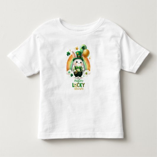T-shirt Pour Les Tous Petits Joyeux lapin de la Saint Patrick's Day (Devant)