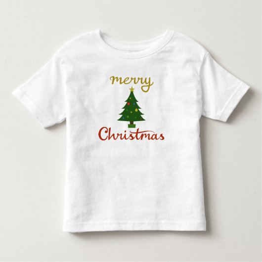 T-shirt Pour Les Tous Petits Joyeux Noël+Création d'arbre (Devant)