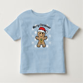 T-shirt Pour Les Tous Petits Joyeux Noël - garçon en pain d'épices (Devant)