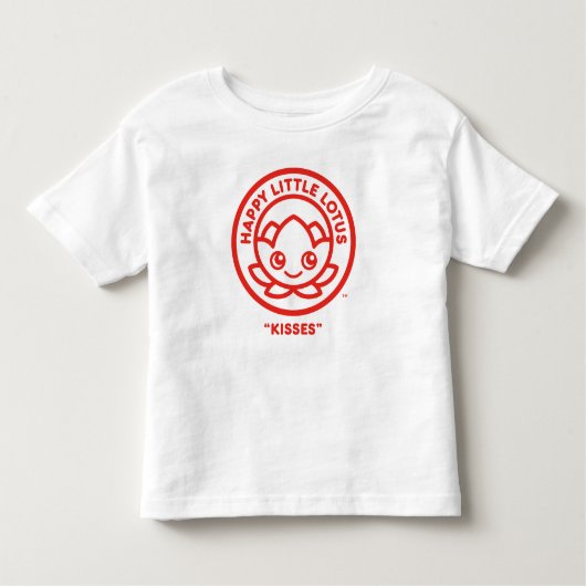 T-shirt Pour Les Tous Petits Joyeux Petit Lotus, Baisers, (Devant)
