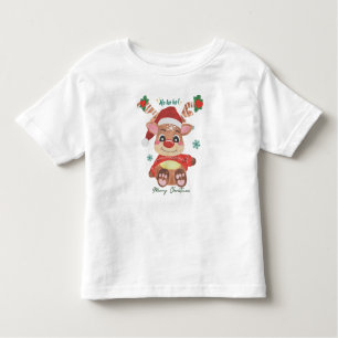 T-shirt Pour Les Tous Petits Joyeux renne de Noël - Festive & Fun
