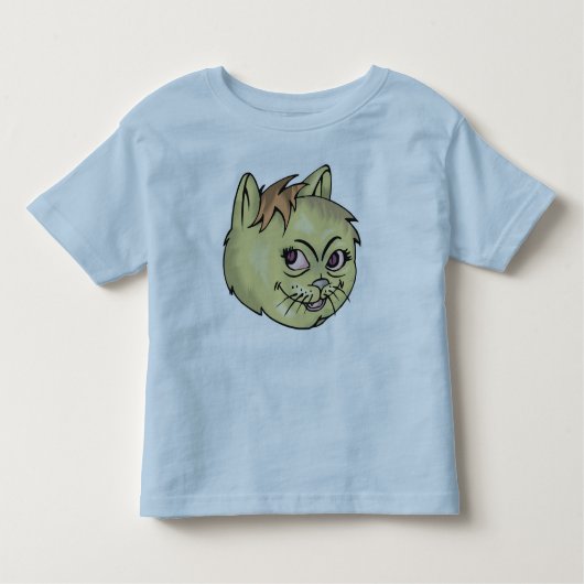 T-shirt Pour Les Tous Petits Joyeux visage de chat (Devant)
