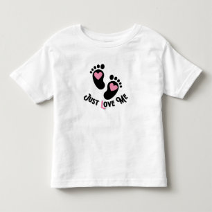 T-shirt Pour Les Tous Petits Juste Aimez-moi.w