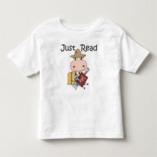 T-shirt Pour Les Tous Petits Juste lu (Devant)