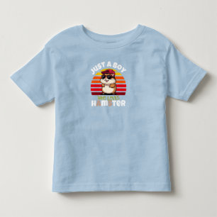 T-shirt Pour Les Tous Petits Juste un garçon qui aime les hamsters