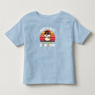 T-shirt Pour Les Tous Petits Juste un garçon qui aime les hamsters