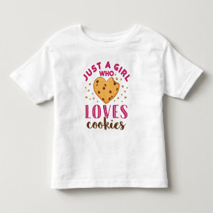 T-shirt Pour Les Tous Petits Juste une fille qui aime les cookies