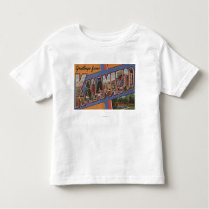 T-shirt Pour Les Tous Petits Kalamazoo, Michigan - grandes scènes de lettre