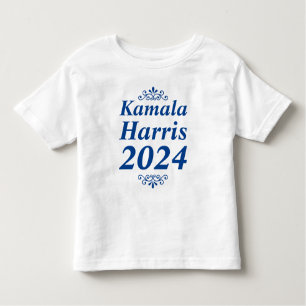 T-shirt Pour Les Tous Petits Kamala Harris 2024 Personnalisé Texte & Couleurs O