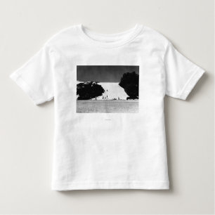 T-shirt Pour Les Tous Petits Kauai, Hawaï - vue des sables d'écorcement