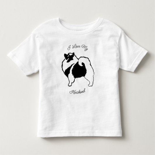 T-shirt Pour Les Tous Petits Keeshond Graphics - Joli chien d'origine (Devant)
