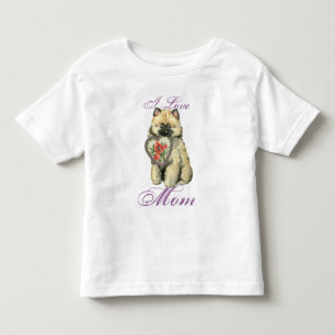 T-shirt Pour Les Tous Petits Keeshond Heart Mom