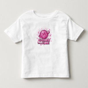 T-shirt Pour Les Tous Petits Kicking for a Cure - Soccer rose Cancer du sein Aw