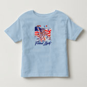 T-shirt Pour Les Tous Petits Kids Patriotic Statue of Liberty American Flag (Devant)