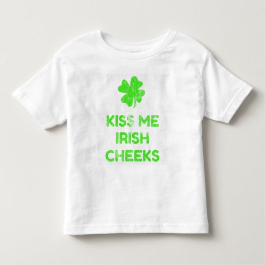 T-shirt Pour Les Tous Petits Kiss Me Irish Cheeks DS (Devant)