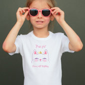 T-shirt Pour Les Tous Petits Kitty Chat fête d'anniversaire