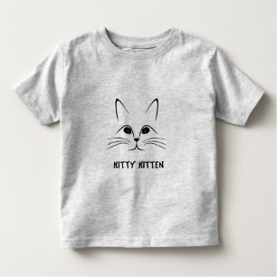 T-shirt Pour Les Tous Petits kitty kitten