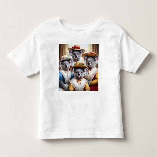 T-shirt Pour Les Tous Petits Koala Little Femmes (Devant)