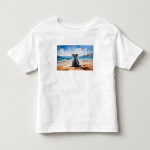 T-shirt Pour Les Tous Petits Koala regarde l'océan