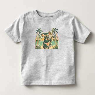 T-shirt Pour Les Tous Petits Koala se détendant sur la plage – Ambiance estival