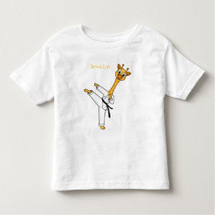 T-shirt Pour Les Tous Petits Kung Fu giraffe